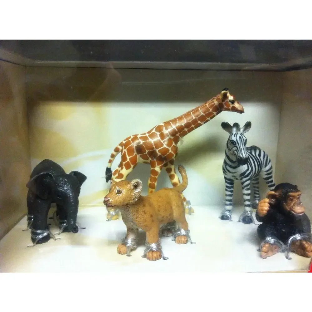 Schleich Wild Life Babies Nature Set 40955 Chimp, Zebra, Lion, Giraffe, Elephant